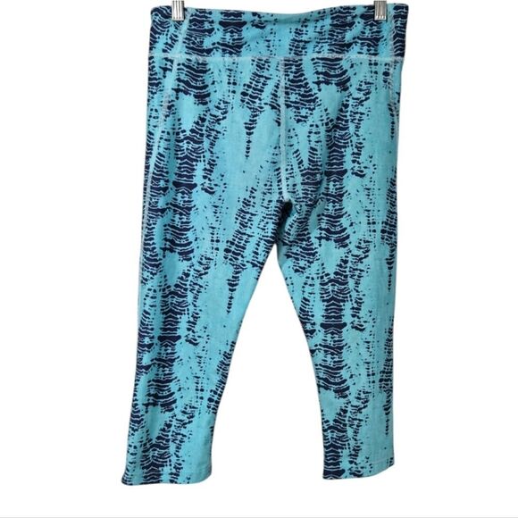 Under Armour Buckle Women's Blue Tie Dye Leggings Alpha Active Tights Cropped UA - Picture 13 of 14